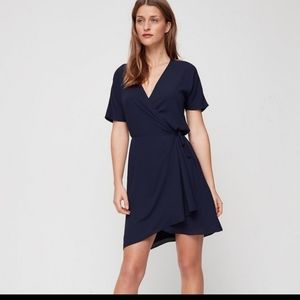 Navy blue wallace dress